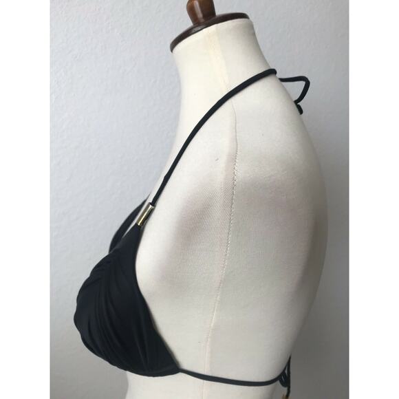 Sissy Boy Pleated Triangle Bikini Top Swim - Picture 5 of 8